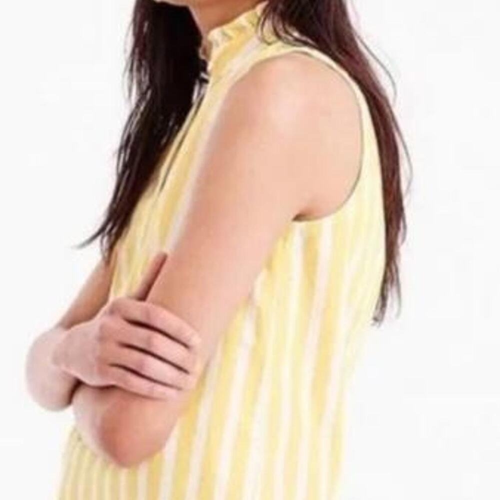 Jcrew yellow white striped